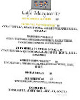 Cafe On Main St menu