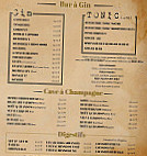 Le Manhattan menu