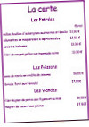 Auberge De Montalivet menu