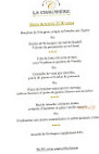 La Chaumière menu