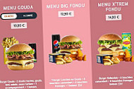 Speed Burger menu