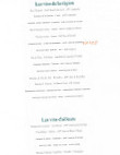 Auberge De Valestalière menu