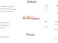 Les Saveurs D'enrica menu