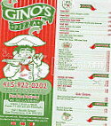 Gino's menu