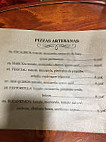 Rocanevada menu