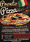 Pronto Pizza Valé menu