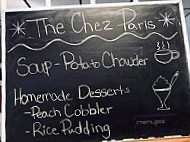 Chez Paris menu