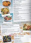 La Voile Bleue menu