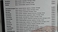 Nanou Pizza menu