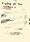 Café de la Plage " Chez Pierre " menu