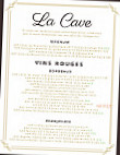 Le Pied Jaune menu