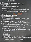 La Plage menu