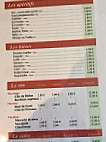 Creperie du Lac menu