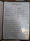 Auberge du planet menu