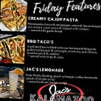 Jac's Cekola's Pizza menu