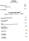 Les Rives Du Lac menu