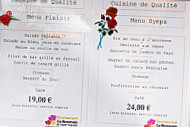 La Roseraie Chez Jean menu