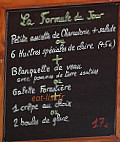 La Gourmandine menu