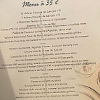 Le Surcouf menu