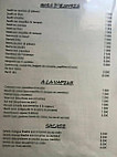 Le jasmin menu