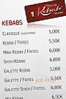 Ducey Kebab House menu