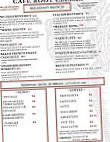 Cafe Root Cellar menu