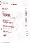 Chez Charlotte menu