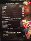 Bluefin Japanese Steakhouse Sushi menu