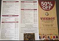 Viceroy menu