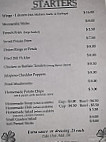 Jack's Pub menu