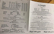 La Famiglia menu