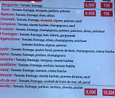 L'escale menu