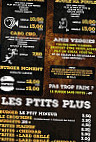 La Mine Burgers Bieres menu