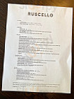 Ruscello menu