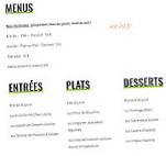 Brasserie Le Métropole menu