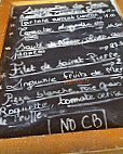 La Terrasse menu