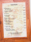 Piräus menu