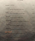 Brasserie Du Soleil menu