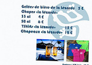 Lézarde menu