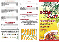 Ocean Star menu