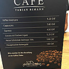 Fabian Rimann Chocolatier menu