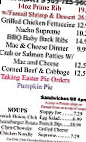 Greg & Lou's Restaurant menu