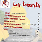 La Caraïbéenne menu