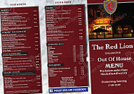 The Red Lion menu