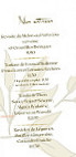 Bistrot 4 Grains menu