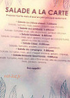 Auberge Du Tilleul menu