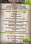 L'escapade menu