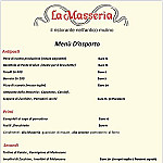 La Masseria menu