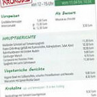 Krokodil menu