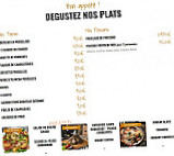 La Plage Gourmande menu